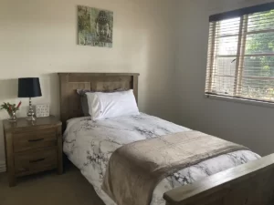 bed room at seahaven private drug and alcohol rehab
